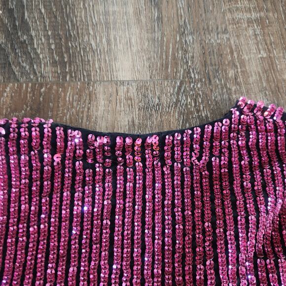 Retrofete Gabrielle Robe Sequin Dress in Ombre Pink Orange Size XS NWT - Picture 14 of 14